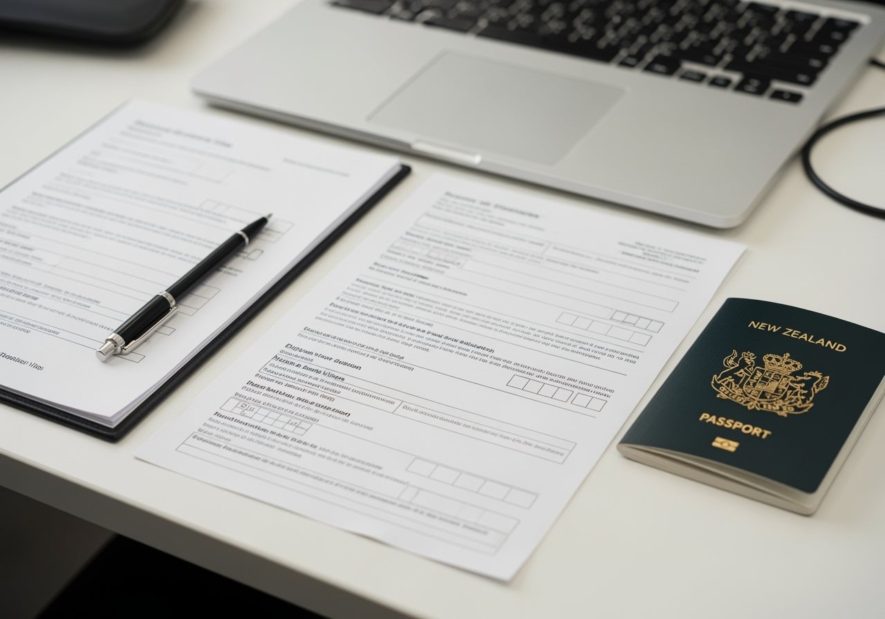 Documents visa diplomatique Nouvelle-Zélande