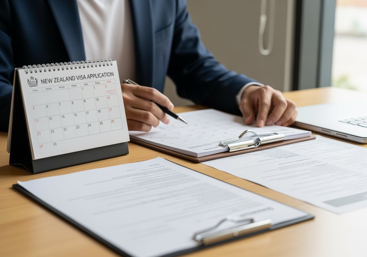 Planification des délais de visa Nouvelle-Zélande