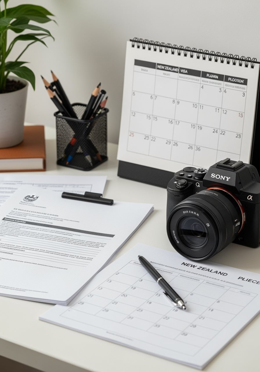 Chronologie demande visa Nouvelle-Zélande