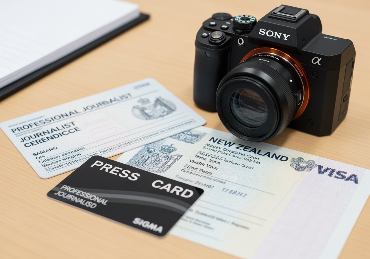 Accréditations journaliste et documents visa Nouvelle-Zélande